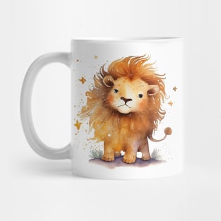 Watercolor Zodiac Leo Mug